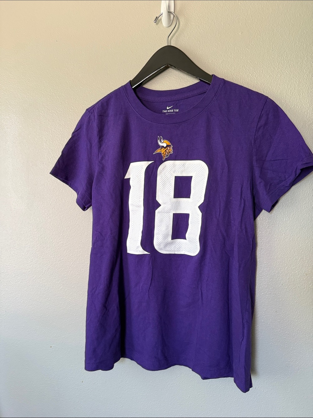 Justin Jefferson Minnesota Vikings Nike Women's Name & Number T-Shirt - Purple